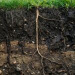 Found this strange fuzzy cone under my tree with bright red berries sticking out of it.